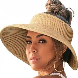 New! Foldable sunhat  with bow